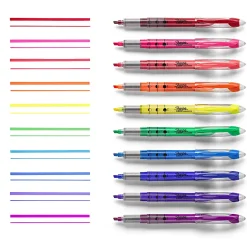 Sharpie® Liquid Highlighter, Chisel Tip Highlighters, Assorted Colors, 5 Count