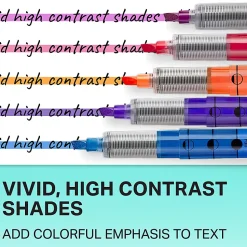 Sharpie® Liquid Highlighters, Chisel Tip, Fluorescent Pink, Box of 12