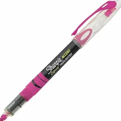 Sharpie® Liquid Highlighters, Chisel Tip, Fluorescent Pink, Box of 12