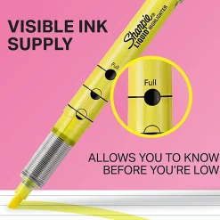 Sharpie® Liquid Highlighters, Chisel Tip, Fluorescent Green, Box of 12