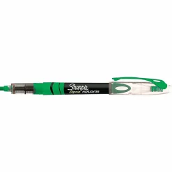 Sharpie® Liquid Highlighters, Chisel Tip, Fluorescent Green, Box of 12