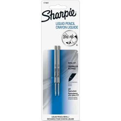 Sharpie® Liquid Pencil Refills, No. 2 Medium, 0.5 mm, Black, Pack Of 2
