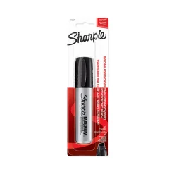 Sharpie Magnum Permanent Marker, Black, Carded Packaging