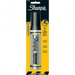 Sharpie Magnum Permanent Marker, Black, Carded Packaging