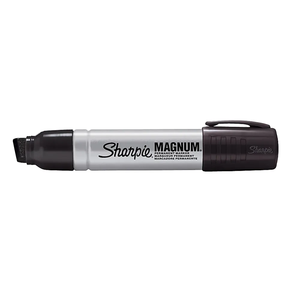 Sharpie® Magnum® Permanent Marker, Black, Pack Of 12