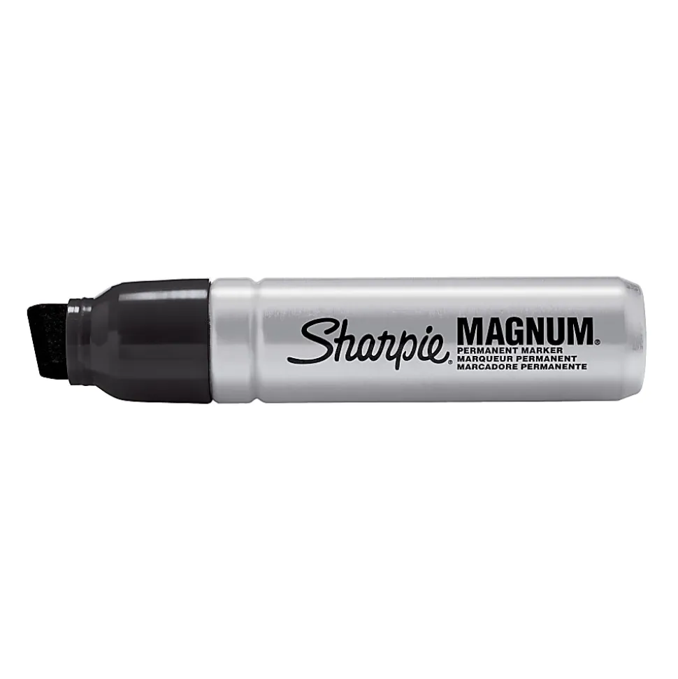 Sharpie® Magnum® Permanent Marker, Black, Pack Of 12