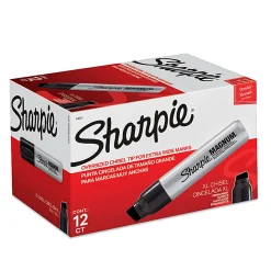 Sharpie® Magnum® Permanent Marker, Black, Pack Of 12