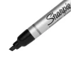 Sharpie® Metal Barrel Chisel Permanent Markers, Black Ink, Pack Of 12 Markers