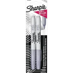Sharpie® Metallic Markers, Silver, Pack Of 2 Markers