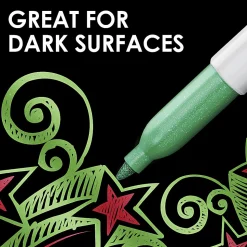 Sharpie® Metallic Markers, Silver, Pack Of 2 Markers