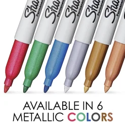 Sharpie® Metallic Markers, Silver, Pack Of 2 Markers