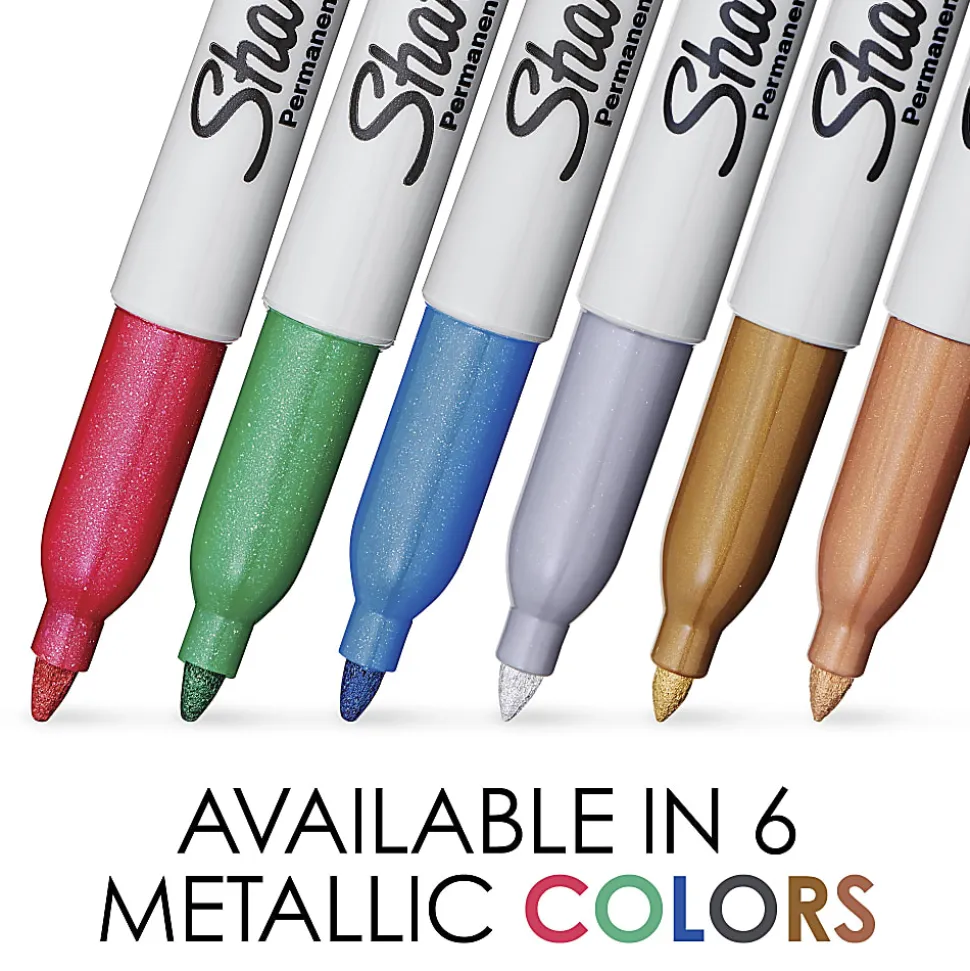 Sharpie® Metallic Markers, Silver, Pack Of 2 Markers