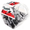 Sharpie® Mini Permanent Markers, Fine Point, Gray Barrel, Black Ink, Canister Of 72 Markers