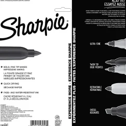 Sharpie® Mystic Gems Permanent Markers, Fine Point, White Barrels, Assorted Ink Colors, Set Of 24 Markers