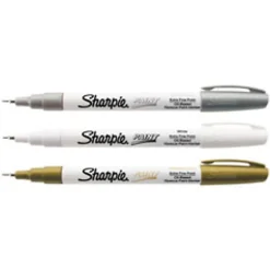 Sharpie® Oil-Based Paint Marker, Extra-Fine Point, White Barrel, White Ink