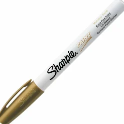 Sharpie® Paint Markers, Extra Fine Point, Metallic Gold Ink