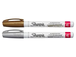 Sharpie® Paint Markers, Extra-Fine Point, Assorted Colors, Pack Of 2