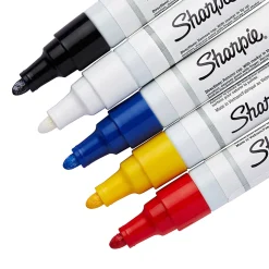 Sharpie® Paint Markers, Medium Point, Assorted Colors, Pack Of 5 Markers