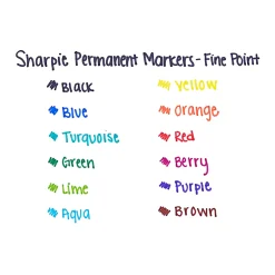 Sharpie® Permanent Fine-Point Marker, Black, 30001EA