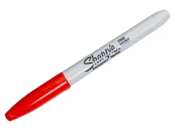 Sharpie® Permanent Fine-Point Markers, Red, Pack Of 36