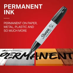 Sharpie® Permanent Markers, Chisel Tip, Assorted Ink Colors, Pack Of 4 Markers