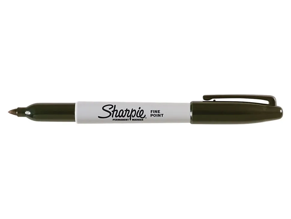Sharpie® Permanent Markers, Fine Point, Black Ink, Pack Of 24