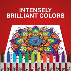 Sharpie®Permanent Markers, Fine Point, Assorted Colors, Set Of 24, Pouch