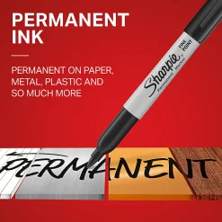 Sharpie®Permanent Markers, Fine Point, Assorted Colors, Set Of 24, Pouch