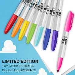 Sharpie Permanent Markers, Toy Story 5 Packaging, Assorted, Fine Point, 5 Count