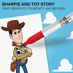 Sharpie Permanent Markers, Toy Story 5 Packaging, Assorted, Fine Point, 24 Count