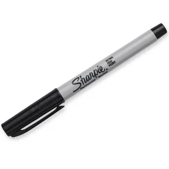 Sharpie® Permanent Ultra-Fine Point Markers, Black, Pack of 2 Markers