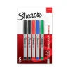 Sharpie® Permanent Ultra-Fine Point Markers, Assorted Colors, Pack Of 5 Markers