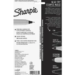 Sharpie® Permanent Ultra-Fine Point Markers, Assorted Colors, Pack Of 5 Markers