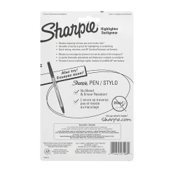 Sharpie® Pocket Style Highlighters, Chisel Tip, Yellow, 6 Count