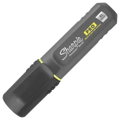 Sharpie® PRO Permanent Marker, Chisel Tip, Extra Large, Black/Gray Barrel, Black Ink