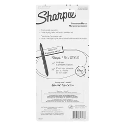 Sharpie® Retractable Permanent Markers, Fine Point, Assorted Colors, Pack Of 3 Markers