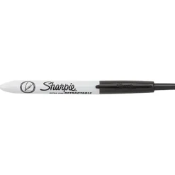 Sharpie® Retractable Permanent Markers, Ultra-Fine Point, Black, Pack Of 3 Markers