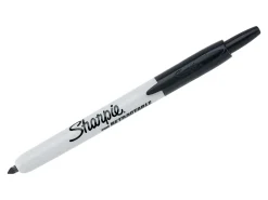 Sharpie® Retractable Permanent Markers, Fine Point, Black, Pack Of 3 Markers