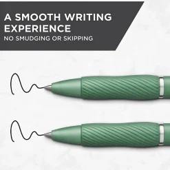 Sharpie S-Gel Fashion Barrel Gel Pens, Medium Point, 0.7 mm, Green Barrels, Black Ink, Pack Of 4 Pens