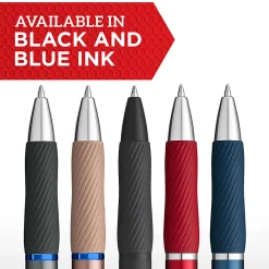 Sharpie® S-Gel Metal Barrel Gel Pens, Medium Point, 0.7 mm, Gunmetal Barrel, Black Ink, Pack Of 2 Pens