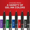 Sharpie® S Gel Pen, Medium Point, 0.7 mm, Black Barrel, Red Ink