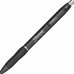 Sharpie S Gel Pens, Medium Point, 0.7 mm, Black Barrel, Black Ink, Pack Of 36 Pens