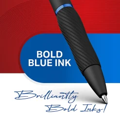 Sharpie® S Gel Pens, Medium Point, 1.0 mm, Black Barrel, Blue Ink, Pack Of 4 Pens