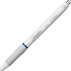 Sharpie S-Gel Retractable Gel Pens, Medium Point, 0.7mm White Barrels, Assorted Inks, Pack Of 4 Pens
