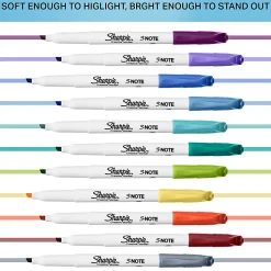 Sharpie S-Note Creative Highlighters, Toy Story 5 Packaging, Chisel Tip, Assorted, 24 Count