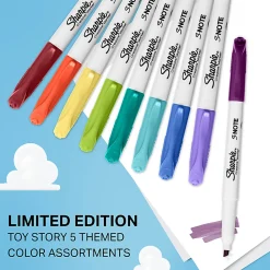 Sharpie S-Note Creative Highlighters, Toy Story 5 Packaging, Chisel Tip, Assorted, 24 Count