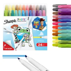 Sharpie S-Note Creative Highlighters, Toy Story 5 Packaging, Chisel Tip, Assorted, 24 Count