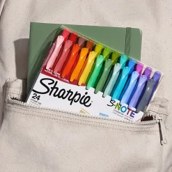Sharpie® S-Note Highlighters, Chisel Tip, Assorted Colors, Pack Of 24 Highlighters