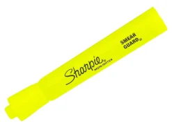 Sharpie® Tank Highlighters, Chisel Tip, Fluorescent Yellow, 12 Count