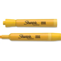 Sharpie® Tank Style Highlighters, Chisel Tip, Yellow, Box of 12